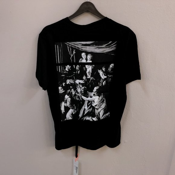 Off-White Men Black T-Shirt "M" - Picture 3 of 3